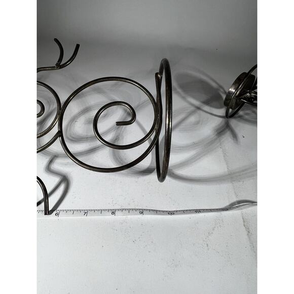 Vintage Christmas Snowman Set Of 2 International Silver Company Tea light Holder - Picture 12 of 15